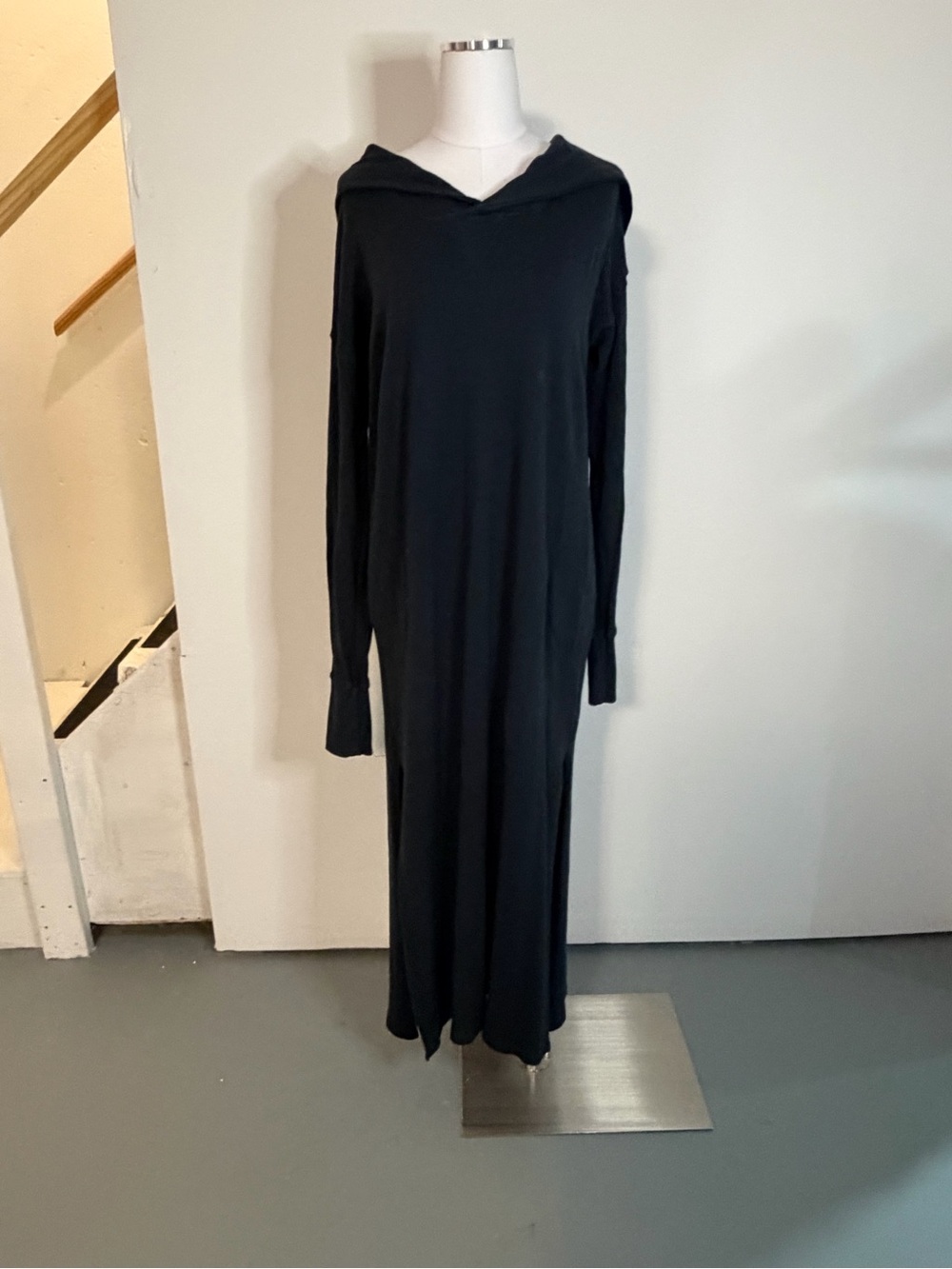 CP shades long dark gray cardigan
